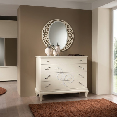 Ladenkast Spiegel Ladenkast Kast Plank Console Meubels Italië Set van 2 delen.