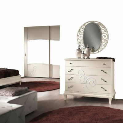 Ladenkast Spiegel Ladenkast Kast Plank Console Meubels Italië Set van 2 delen.