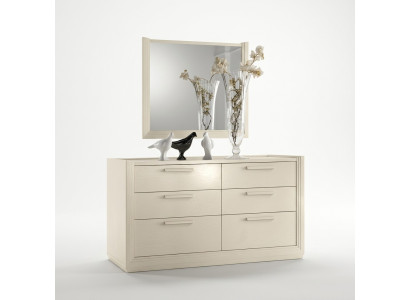 Commode Spiegel Commode Groep Hout Design Dressoir Zijkast Plank Set 2-delig