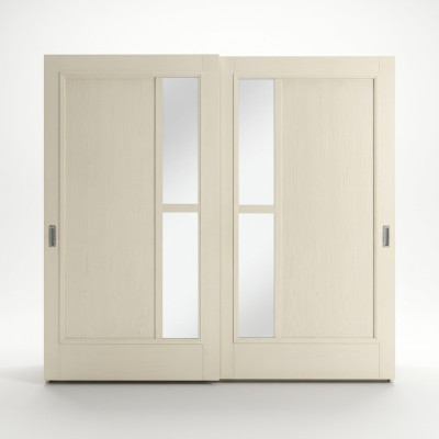 Kasten Kleding Kledingkast Kast Luxe Zweefdeurontwerp Hout Modern