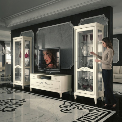 Woonkamer vitrine rtv Vitrine tv Modern Houten Meubels Kast Stijl Set Nieuw 3-delig.   Woonkamer vitrine tv Vitrine tv Modern Houten Meubels Kast Stijl Set Nieuw 3-delig.