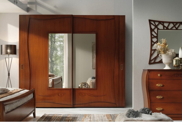 Kledingkast Kasten Kledingkast Luxe zweefdeur ontwerp hout Modern