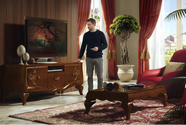 Lowboard kast rtv woonkamer tv houten meubels kast klassiek dressoir nieuw