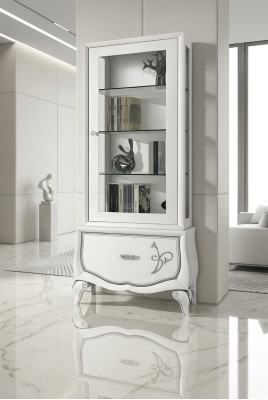 Vitrine glas kast kasten plank hout vitrine ontwerp modern woonkamer nieuw