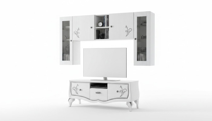 Woonwand tv-kast dressoir kast TV hout lowboard commode designmeubels nieuw