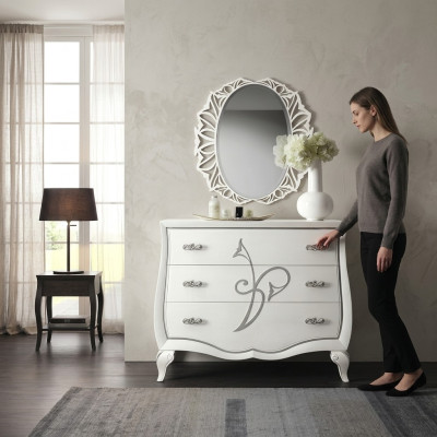 Ladenkast Spiegel Ladenkast Kast Luxe plank Console Meubelgroep Nieuw Set 2-delig.
