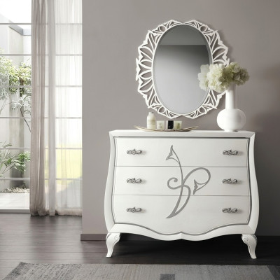 Ladenkast Spiegel Ladenkast Kast Luxe plank Console Meubelgroep Nieuw Set 2-delig.