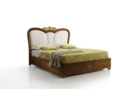 Bed luxe bedden bedframe hout tweepersoons slaapkamer modern met bedfunctie