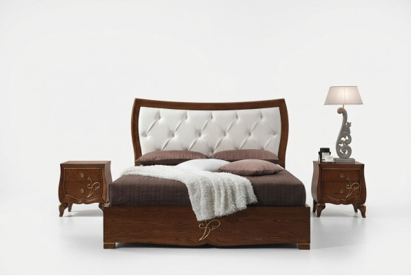 Bedden Bedframes Hout Dubbel Slaapkamer Bruin Modern Tweepersoonsbed Meubels
