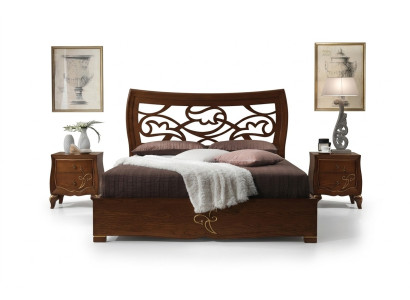 Tweepersoonsbed Bedden Bedframe Bed Hout Dubbel Slaapkamer Bruin Modern 160x200