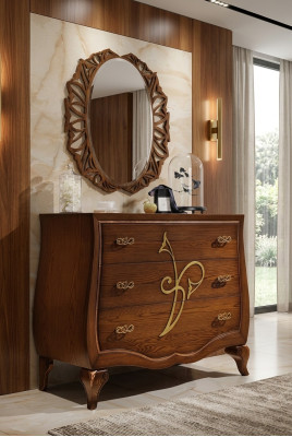 Kast Kast Luxe Kast Kast Plank Console Meubels Houten kast Spiegel