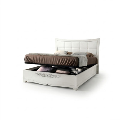 Garnituur Set 3-delig Slaapkamer Bed Nachtkastje Dubbel Hout Modern Groep Bedden