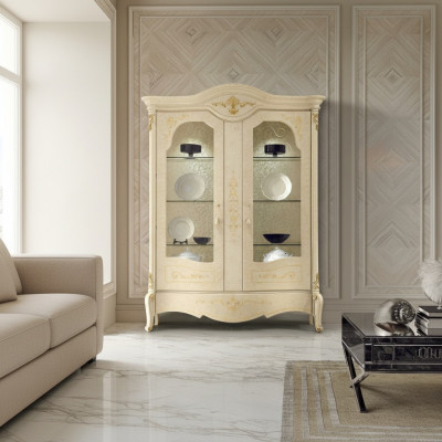 Vitrine Italiaanse luxe meubels Vitrinekast Glazen ontwerpkast