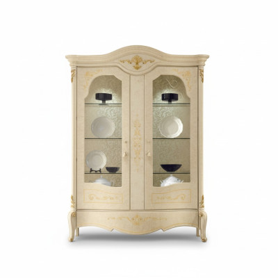 Vitrine Italiaanse luxe meubels Vitrinekast Glazen ontwerpkast