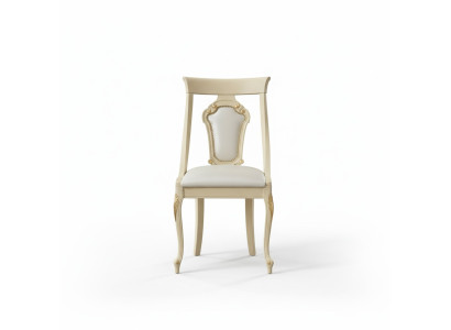 Eetkamerstoel Stoel Eetkamer Stoelen Hout Design Stijl Barok Beige Rug Zitvlak