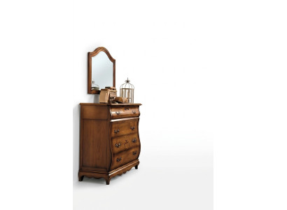 Dressoir Sideboard Kast Hout Dressoirs Italiaanse meubels Massief Spiegel 2-delig
