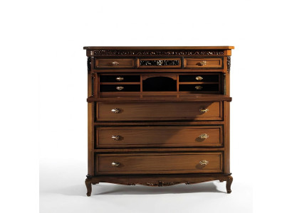 Secretaris lade massief hout slaapkamer Italiaanse meubels woonkamer bruin