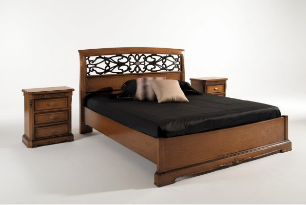 Houten tweepersoonsbed bedden massief houten slaapkamermeubilair Vaccari cav giovanni bed