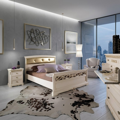 Bed slaapkamer meubels tweepersoonsbedden luxe inrichting Vaccari cav giovanni nieuw