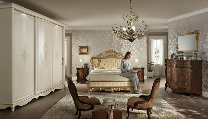 Slaapkamer meubels Bed Kast Ladenkast Nachtkastje met laden Commode 5-delig
