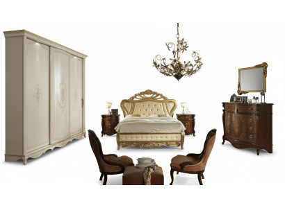 Slaapkamer meubels Bed Kast Ladenkast Nachtkastje met laden Commode 5-delig