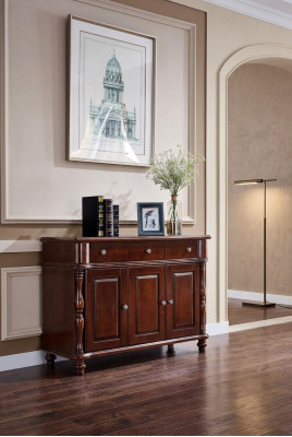 Kast Bruin Dressoir Sideboard Massief Hout Kast Meubel Ontwerp