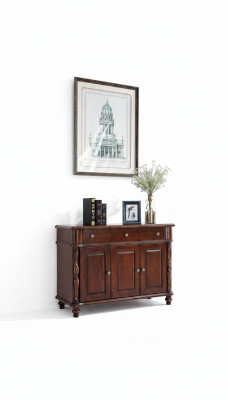 Kast Bruin Dressoir Sideboard Massief Hout Kast Meubel Ontwerp