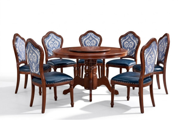 Compleet set eetkamergroep houten stoelen eetkamerset luxe meubels 6