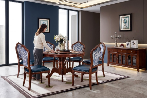 Eetkamer Ronde Tafels Eettafel Design Tafel Meubels Massief Hout Luxe