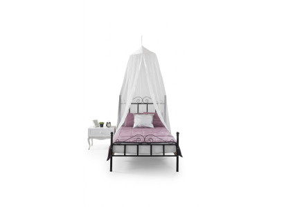 Hemelbed Metaal Bed Slaapkamer Set Nachtkastje Wit Meubels Slaapkamer 2-delig