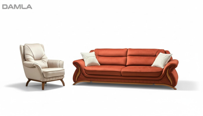 Bank Bank Bekleding 3+1 Zit Kunstleer Banken Fauteuils Zitcombinaties Ontwerp