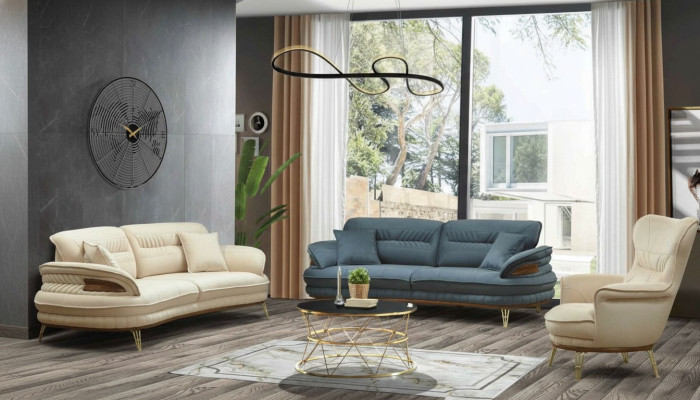 Sofaset 3+3+1-zitsbank bank fauteuil bankstel zit luxeset