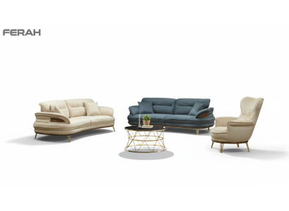Sofaset 3+3+1-zitsbank bank fauteuil bankstel zit luxeset