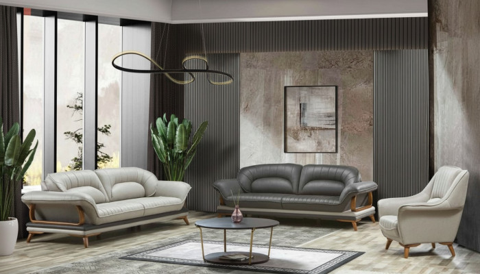 Luxe bankstel set bankstel 3+3+1 zits banken fauteuil stof 3-delig.