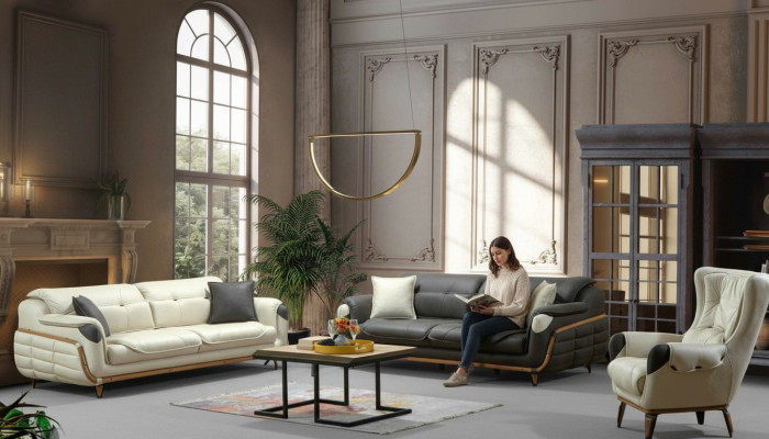 Bankstel 3+3+1 zits Groep Bank Fauteuil Banken Klassieke Set