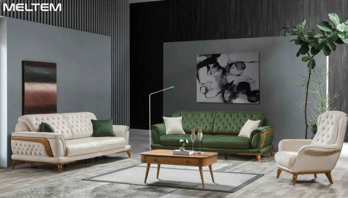 Garnituur Luxe woonkamer bankstel 331 zitsbank fauteuil banken 3-delig