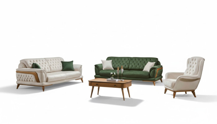 Garnituur Luxe woonkamer bankstel 331 zitsbank fauteuil banken 3-delig