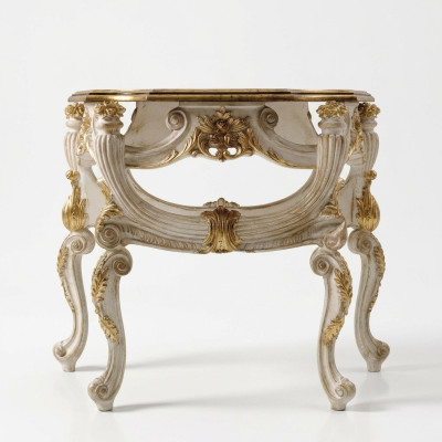 Salontafel Tafel bijzettafel Woonkamertafel Hout Royal Bijzettafel Barok Tafels