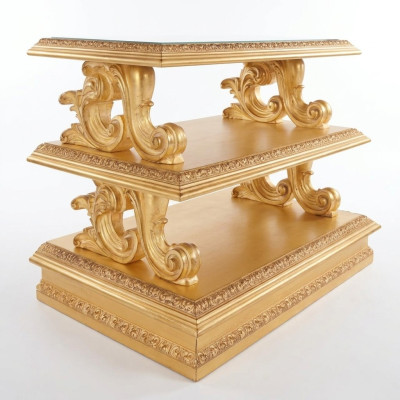 Bijzettafel van echt hout barok-rococo salontafel Bijzettafels Klassieke meubels