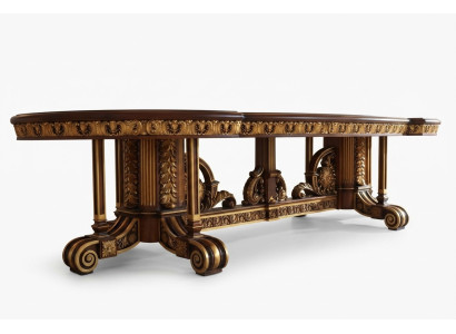 Eettafel Eetkamerblad Gouden Woonkamer Houten Klassieke Tafel Italië Meubels