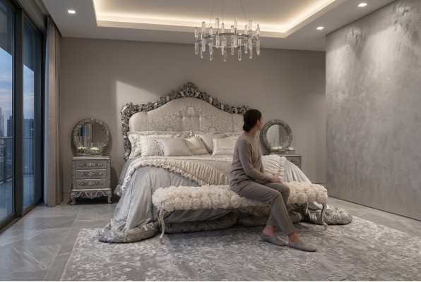 Chesterfield bed Dubbele bedden Leder Antieke stijl Luxe Italiaanse meubels Nieuw