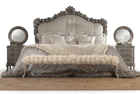 Chesterfield bed Dubbele bedden Leder Antieke stijl Luxe Italiaanse meubels Nieuw