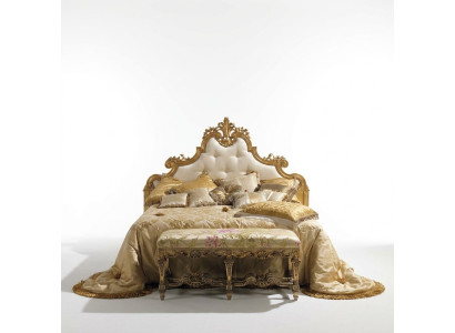 Chesterfield bed luxueuze bedden hout Italiaanse meubels tweepersoonsbed poster nieuw