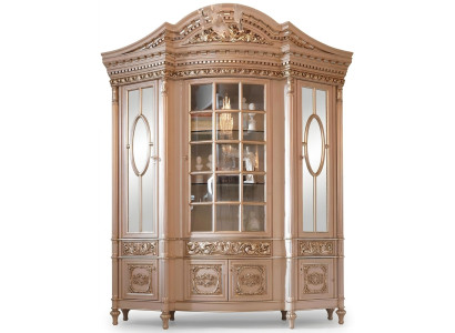 Vitrine glazen kast massief houten dressoir vitrine woonkamer meubelen massief hout