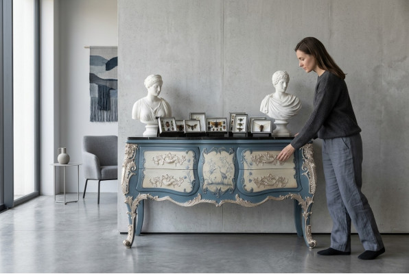 Commode dressoir houten kast dressoir Italiaans design luxe meubels echt hout