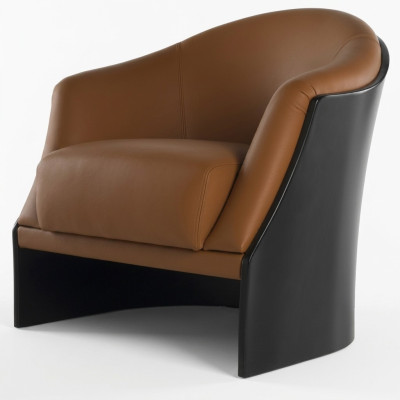 Fauteuil Woonkamer Stoel Hout Eetkamer Fauteuil Stoelen Eénzitter Leder Italië Nieuw