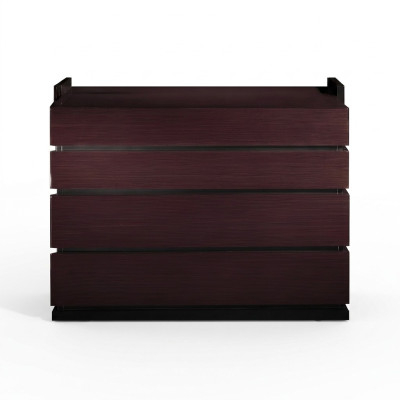 Ladekast kleur kastanje houten meubels geschikt voor de slaapkamer kamer.