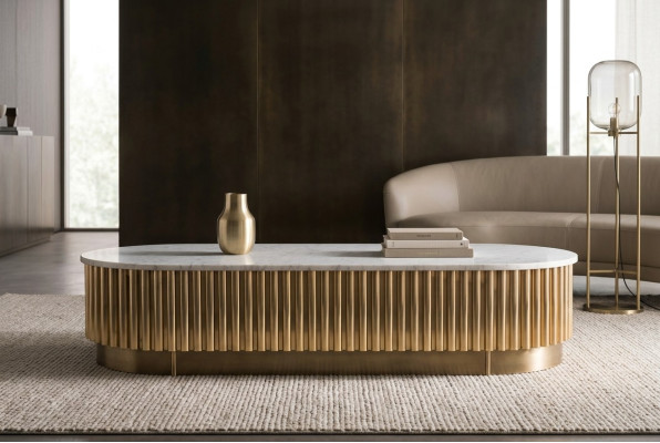 Salontafel ontwerper woonkamer tafels meubels luxe tafel nachtkastje marmer metaal