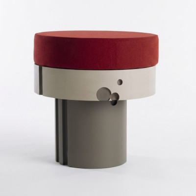 Pouf Voetenbankje Zitkruk Gestoffeerd krukje Zitbankje Luxe designbank Nieuw