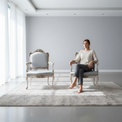 Stoelontwerp massief hout armleuningen luxe fauteuil eetkamer woonkamer kantoormeubilair